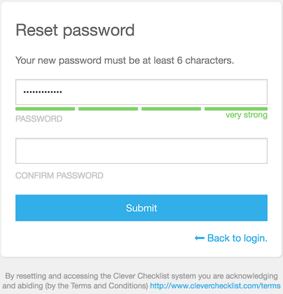 Reset Password