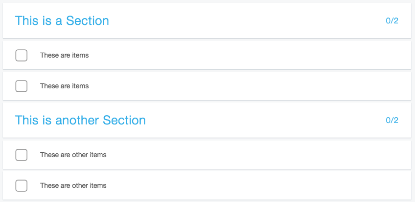 Sections